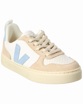 VEJA Small V-10 Chromefree Leather Sneaker Discount Boys Footwear online