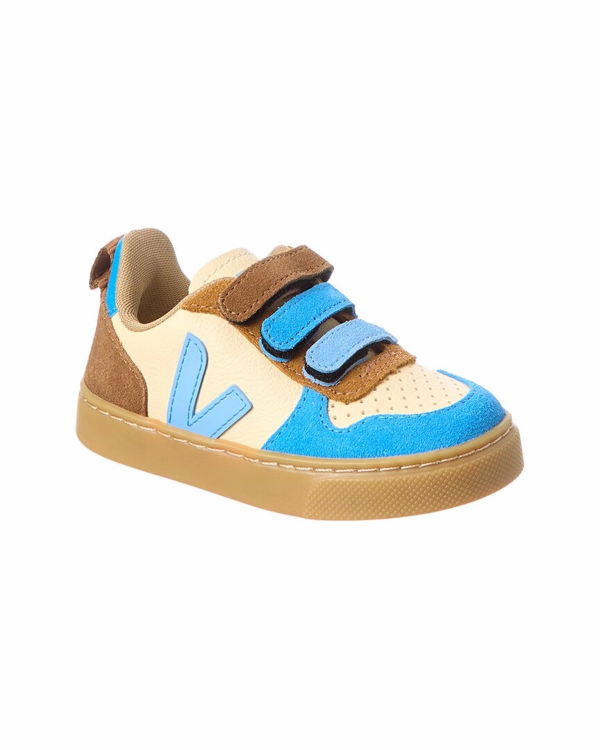 VEJA V-10 Leather Sneaker Discount Boys Footwear online