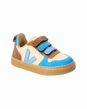 VEJA V-10 Leather Sneaker Discount Boys Footwear online