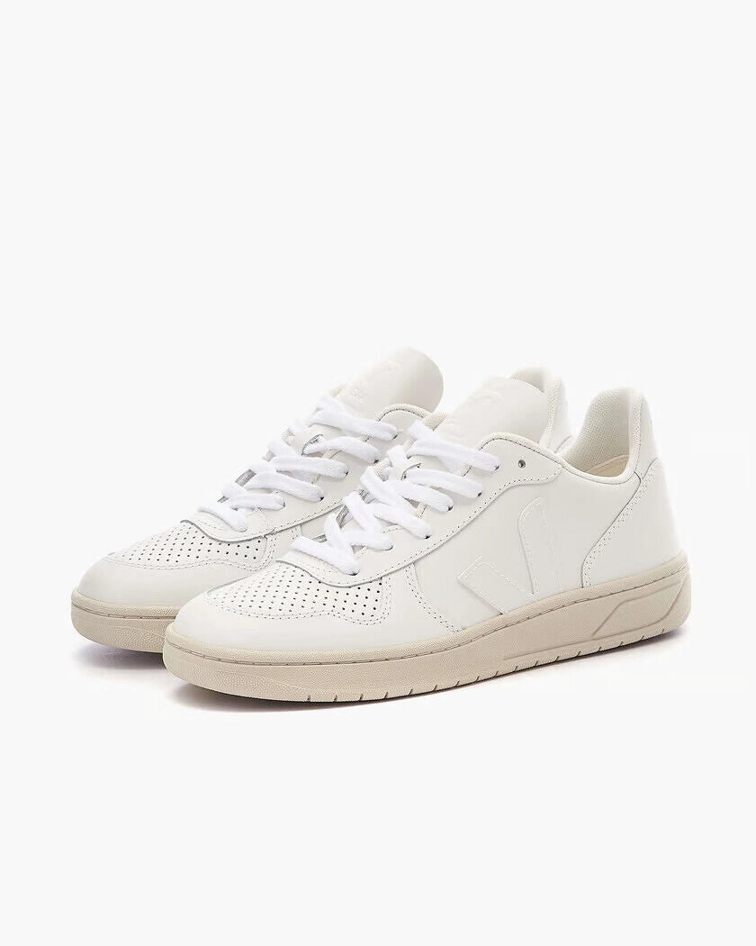 Veja V-10 VX0201270A Sneakers Women's White Leather Low Top Comfort Casual Shoes Womens Athletic Footwear online shop
