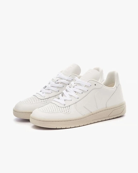 Veja V-10 VX0201270A Sneakers Women's White Leather Low Top Comfort Casual Shoes Womens Athletic Footwear online shop