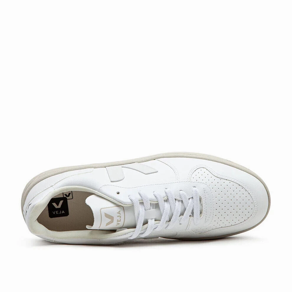 Veja V-10 VX0702892B Sneaker Men's EU 43 White Lace Up Comfort Trainer Shoes