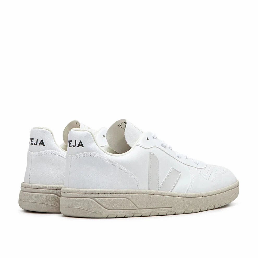 Veja V-10 VX0702892B Sneaker Men's EU 43 White Lace Up Comfort Trainer Shoes