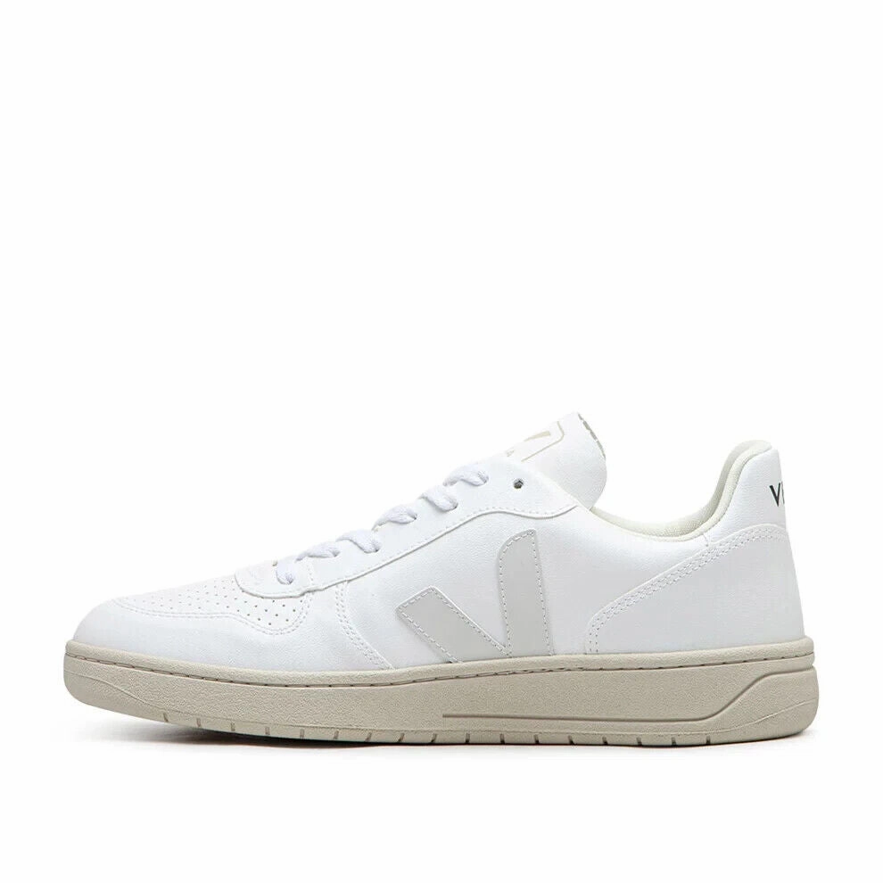 Veja V-10 VX0702892B Sneaker Men's EU 43 White Lace Up Comfort Trainer Shoes