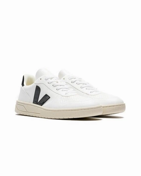 Veja V-10 VX0702901B Sneaker Men's White Black Leather Comfort Casual Shoes Mens Athletic Shoes clearance sale