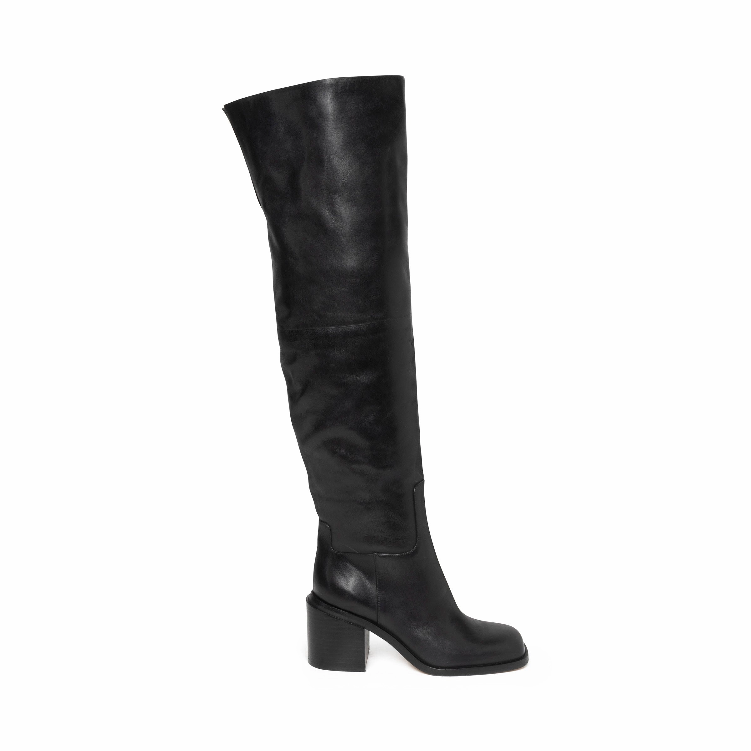 Venus Boot BLACK LEATHER Womens Boots & Booties promotion