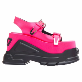 Versace Anthem 120 Tropical Satin Platform Chunky Sandals Cheap Womens Sandals clearance