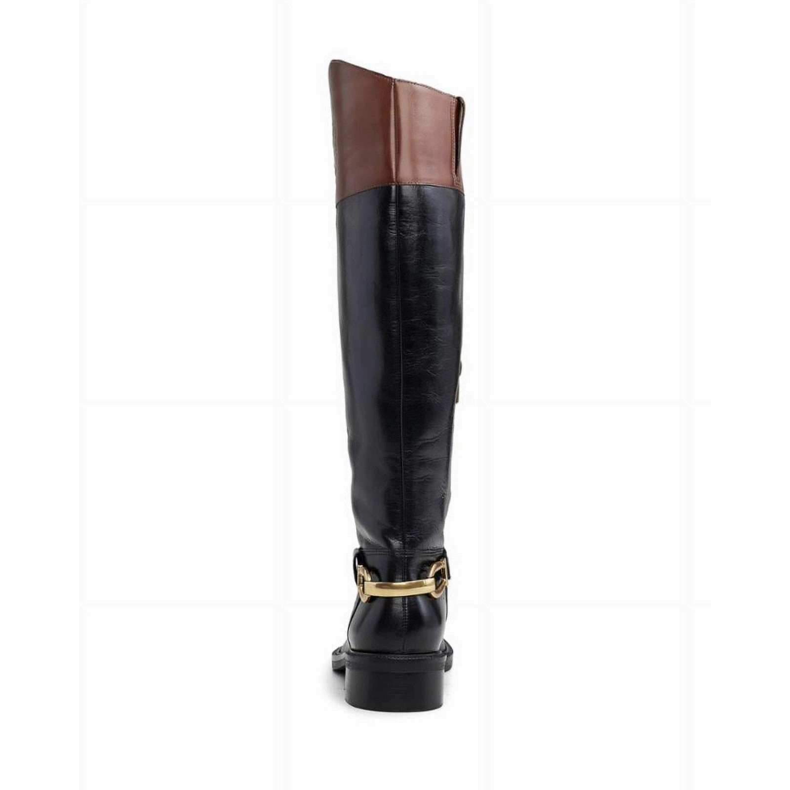 Vince Camuto Amanyir Boots Women's US 7 Black Leather Knee-High Riding ZPO3524