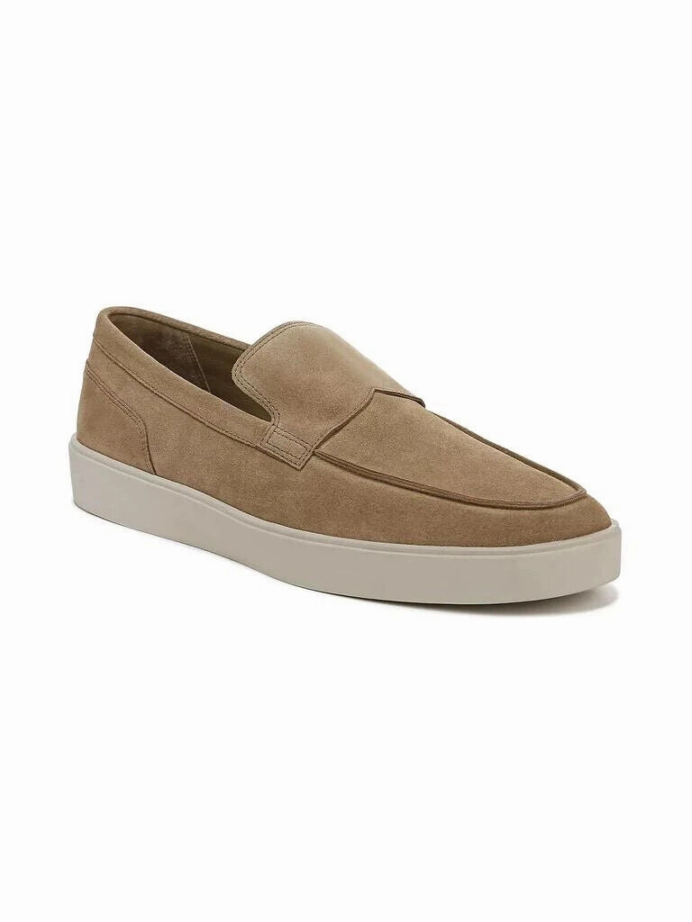 Vince Toren Loafers Men's US 7 New Camel Leather Slip-On Casual Shoes KHD1225