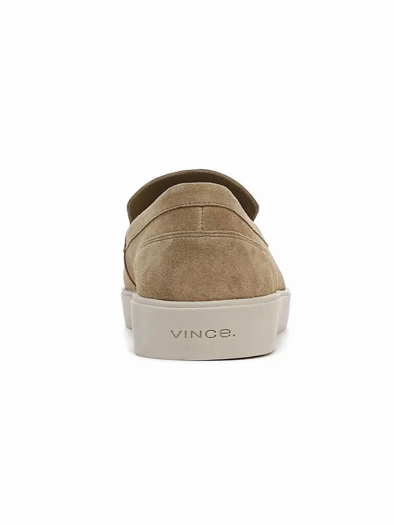 Vince Toren Loafers Men's US 7 New Camel Leather Slip-On Casual Shoes KHD1225