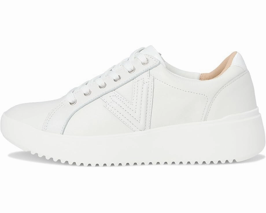 Vionic Kearny Sneakers Women's US 10 White Leather Lace-Up Casual Shoes KHD2516