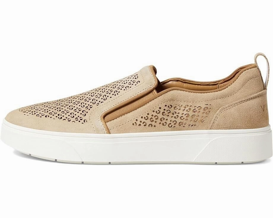 Vionic Kimmie I4686L1-200 Sneakers Women's 9 Tan Perforated Slip On Shoes FZP203 (Beige,9)