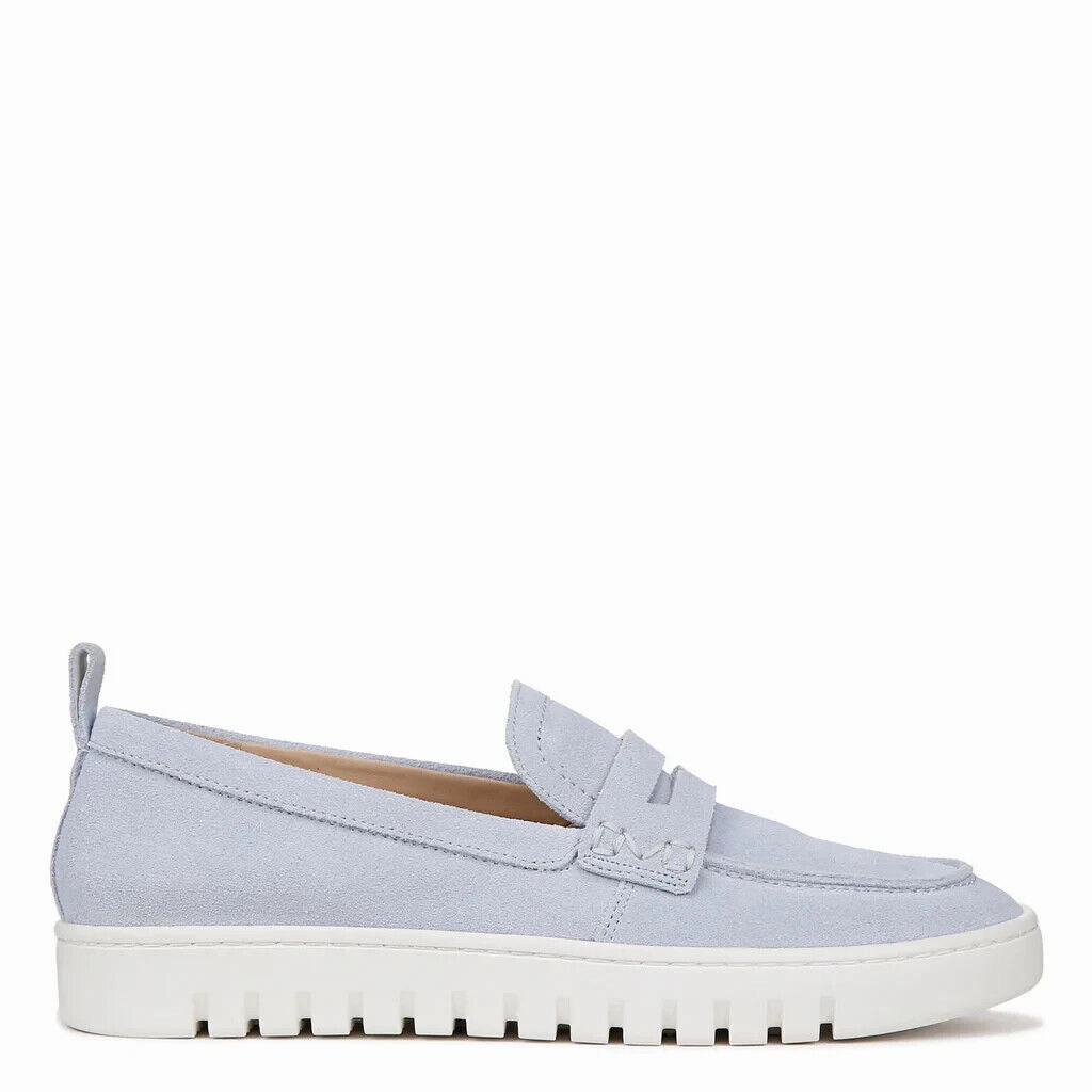 Vionic Uptown Slip-on I6609L1-402 Women's US 9 Blue Suede Comfort Loafers VDA323