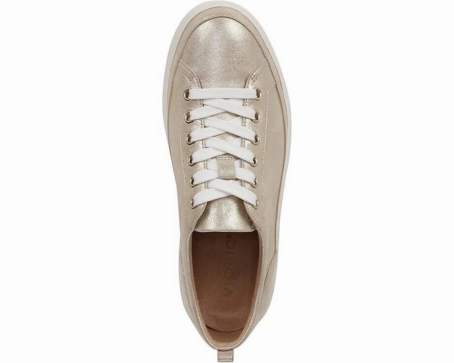 Vionic Winny H7773L5-700 Sneakers Women's US 11 Gold Metal Leather Shoes ZPO2632