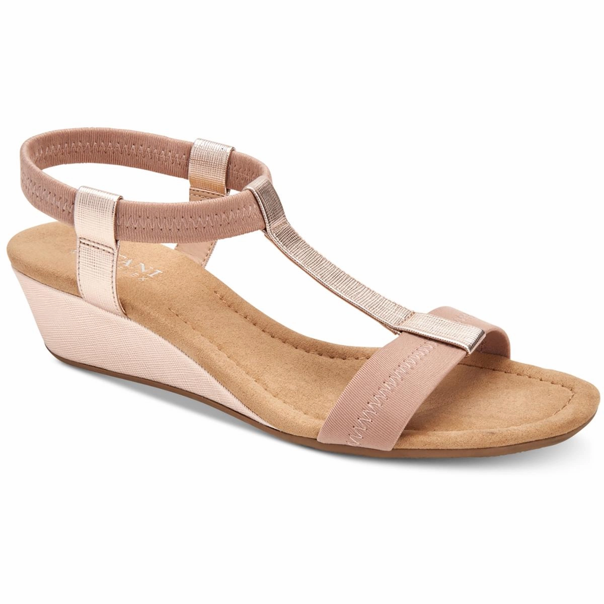Voyage Womens Mixed Media Wedge Sandals