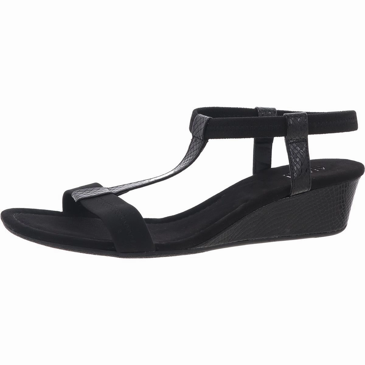Voyage Womens Mixed Media Wedge Sandals