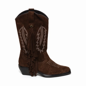 Wallace-F Boot BROWN SUEDE Womens Boots & Booties promotion