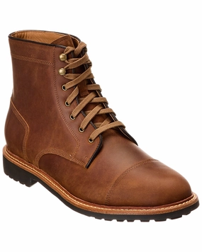Warfield & Grand Cap Toe Leather Boot Sale on Mens Chukka Footwear