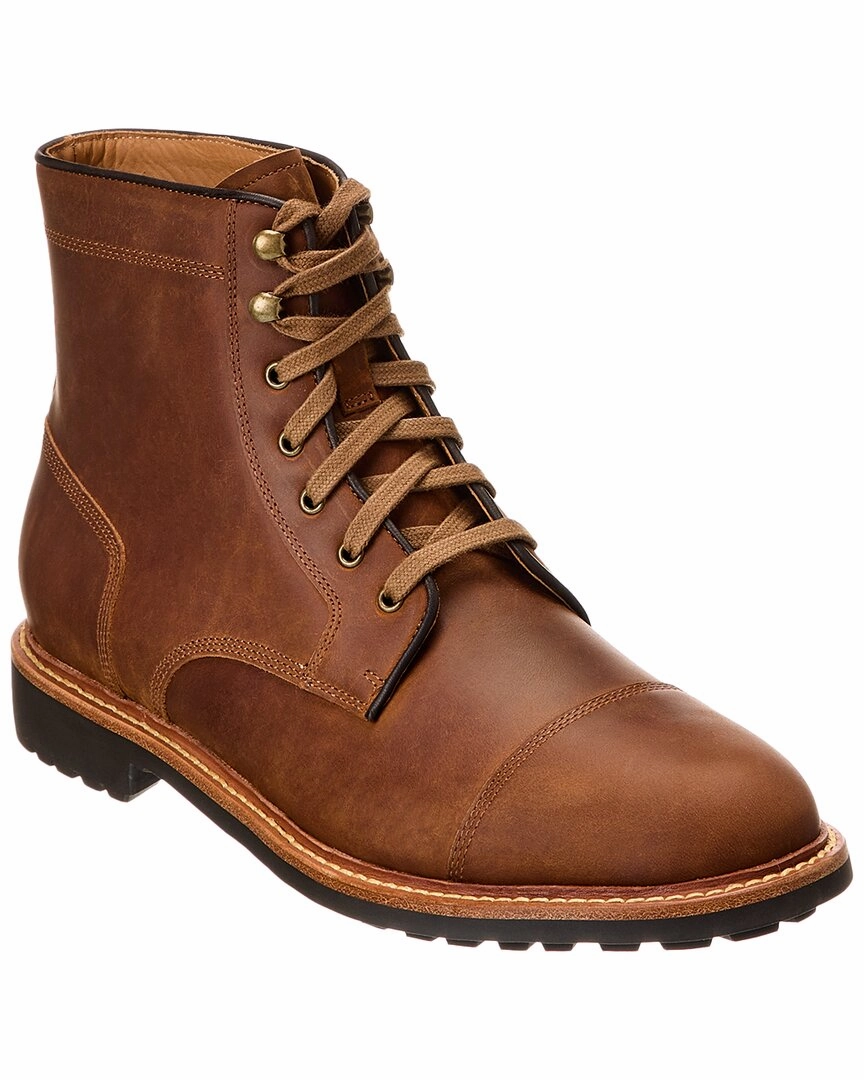 Warfield & Grand Cap Toe Leather Boot Sale on Mens Chukka Footwear
