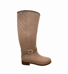 Waterproof Tall Riding Boots In Dark Beige Womens Winter & Rain Boots online