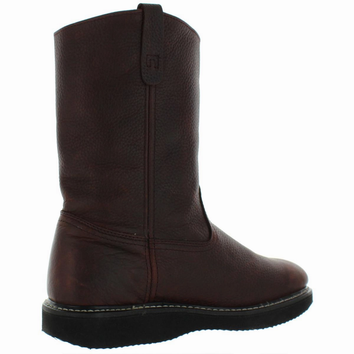 Wellington Mens Leather Mid Calf Work Boots