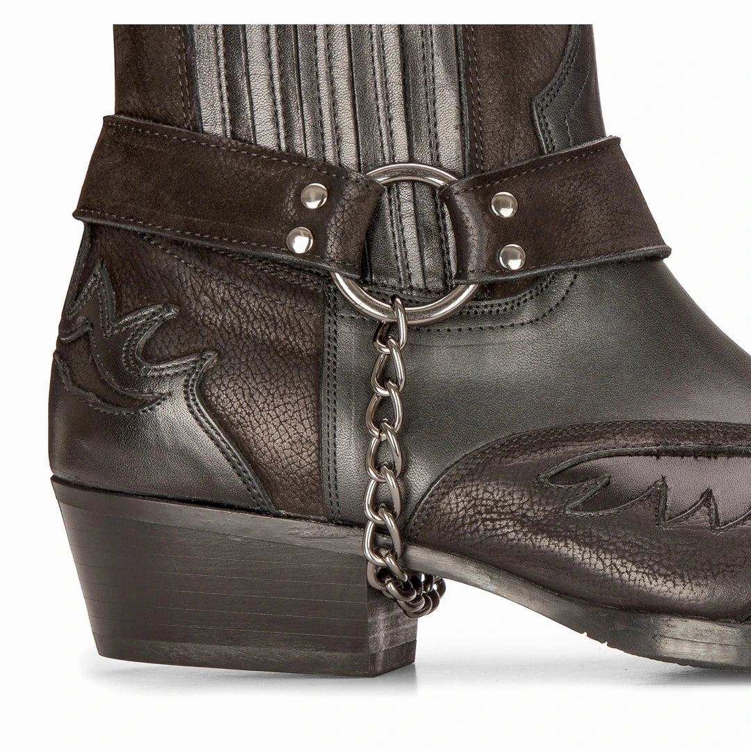 Western Cowboy Real Leather Pointed Boots