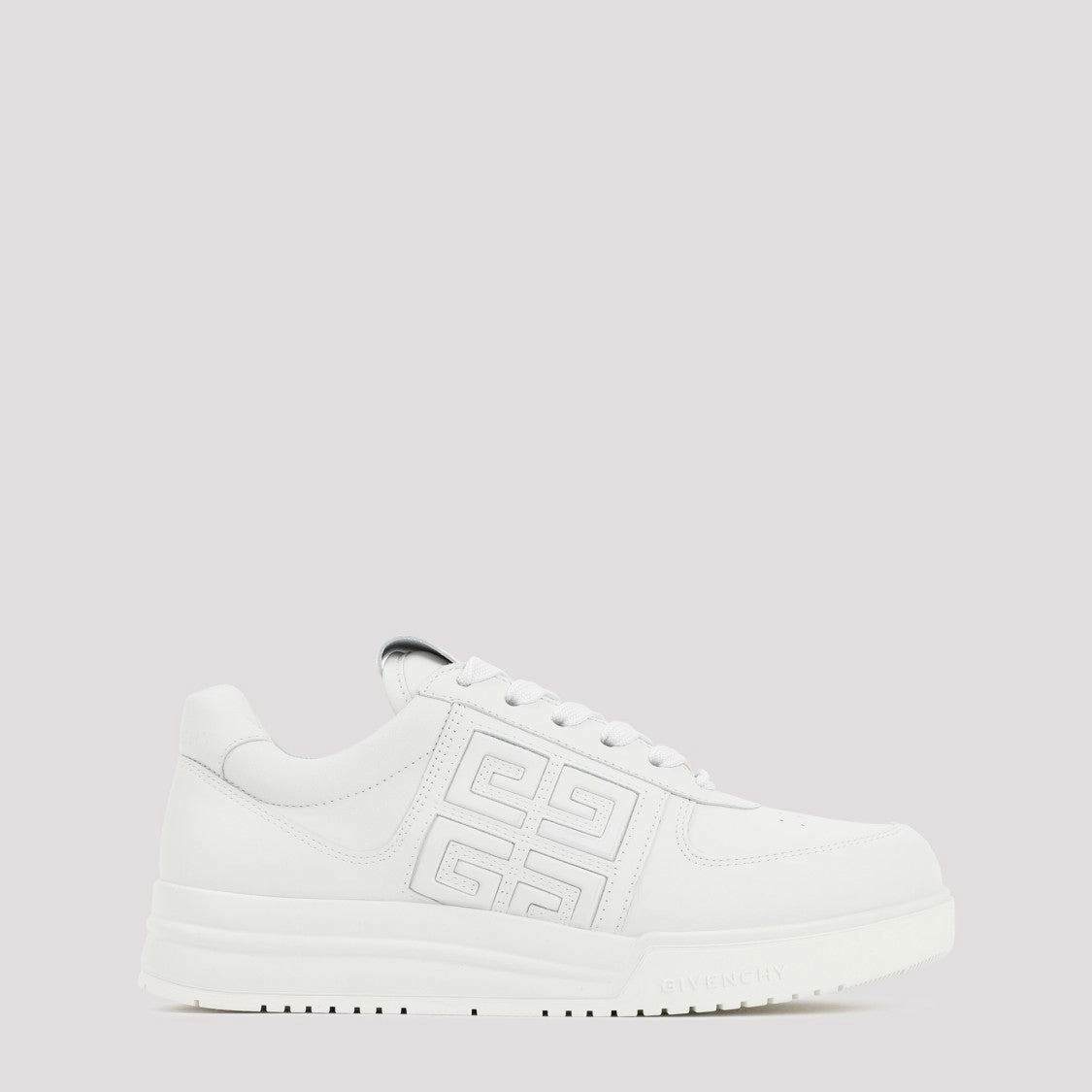 White Leather G4 Basket Sneakers