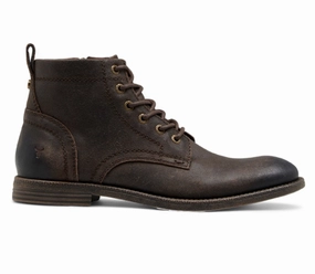 Windsorsmith Brown Leather Casual Desert Boots - Sebastien Mens Chukka Boots outlet deals
