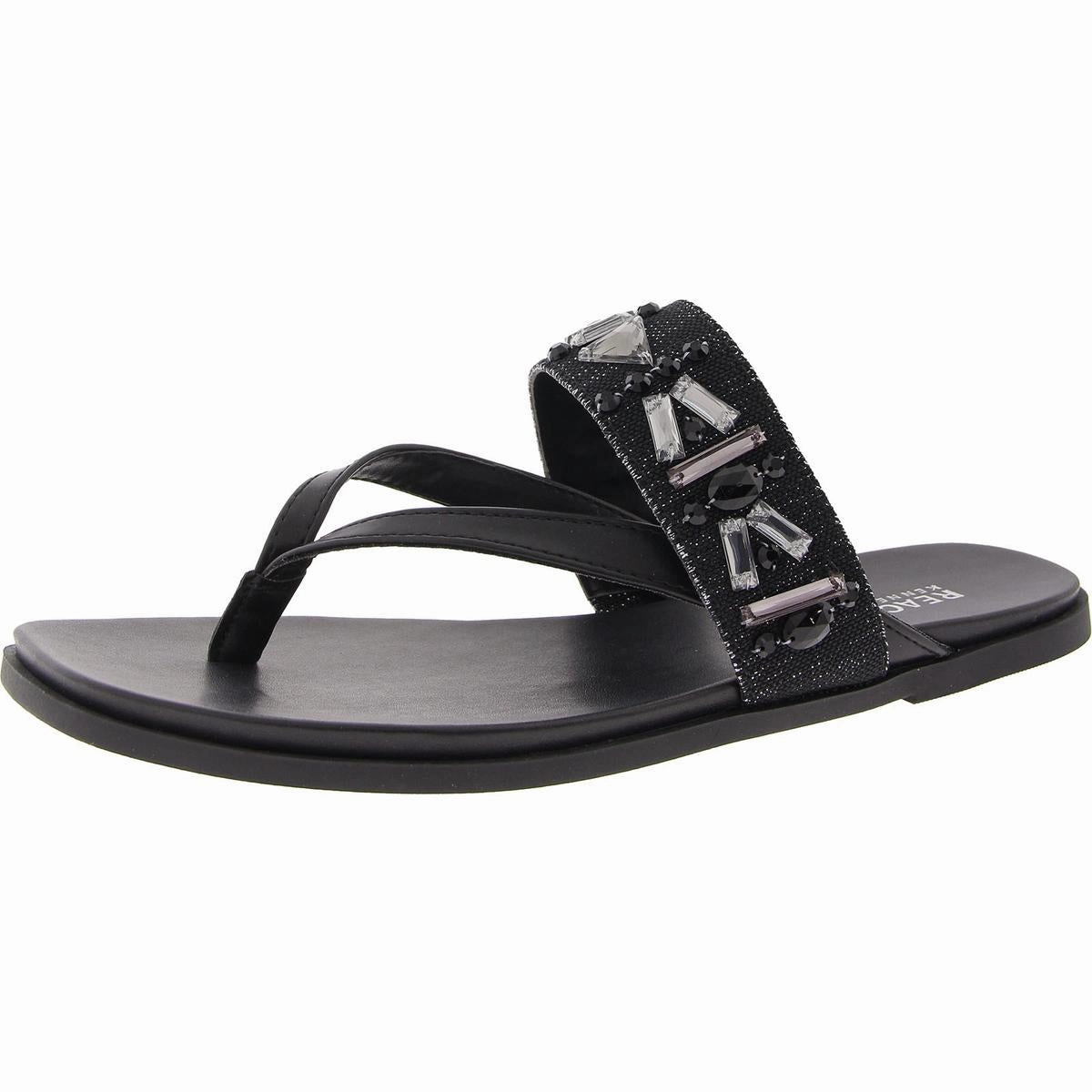 Winni Womens Metallic Embellished Thong Sandals Womens Sandals discount online