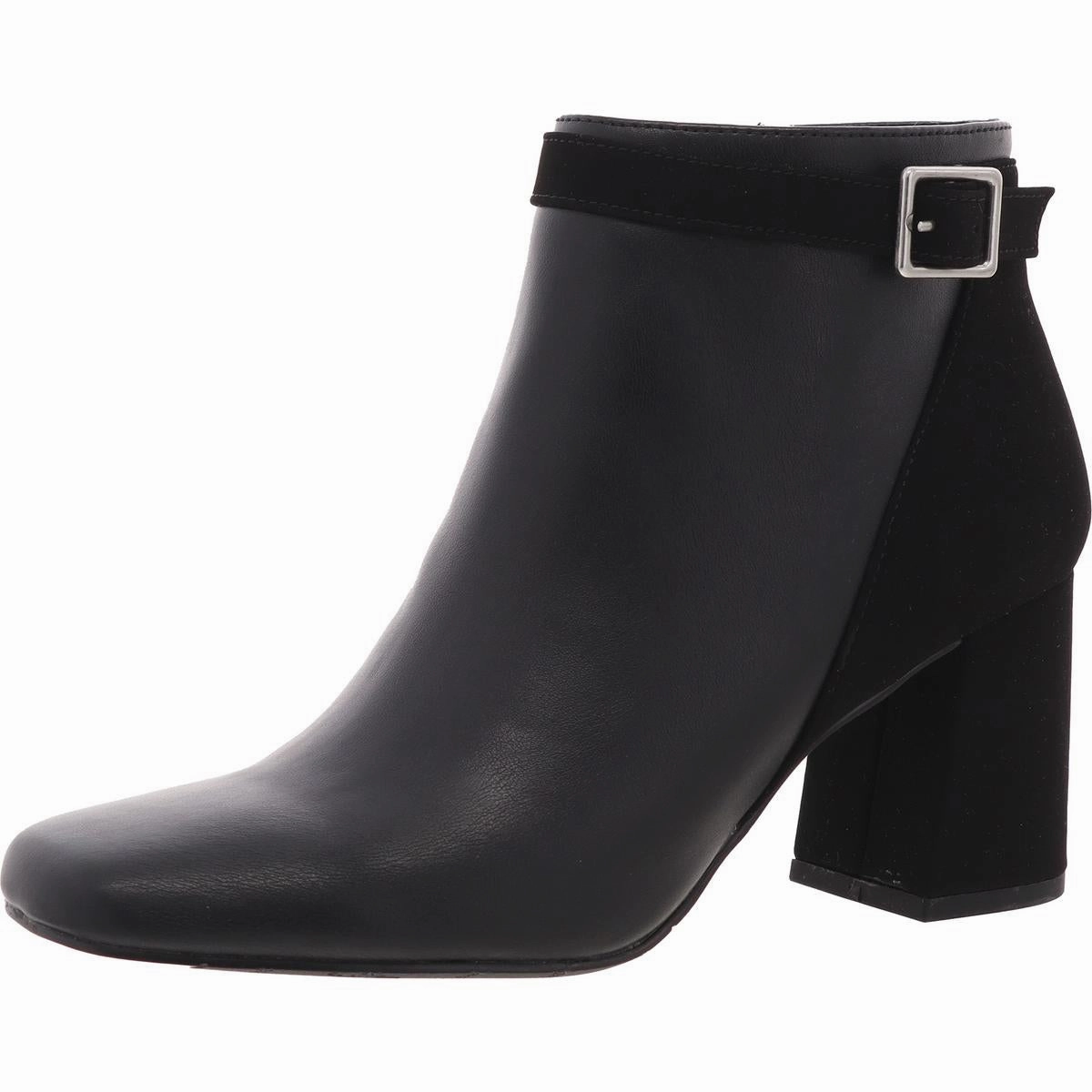 Winnipeg Womens Block Heel Faux Leather Ankle Boots Discount Boots for Women