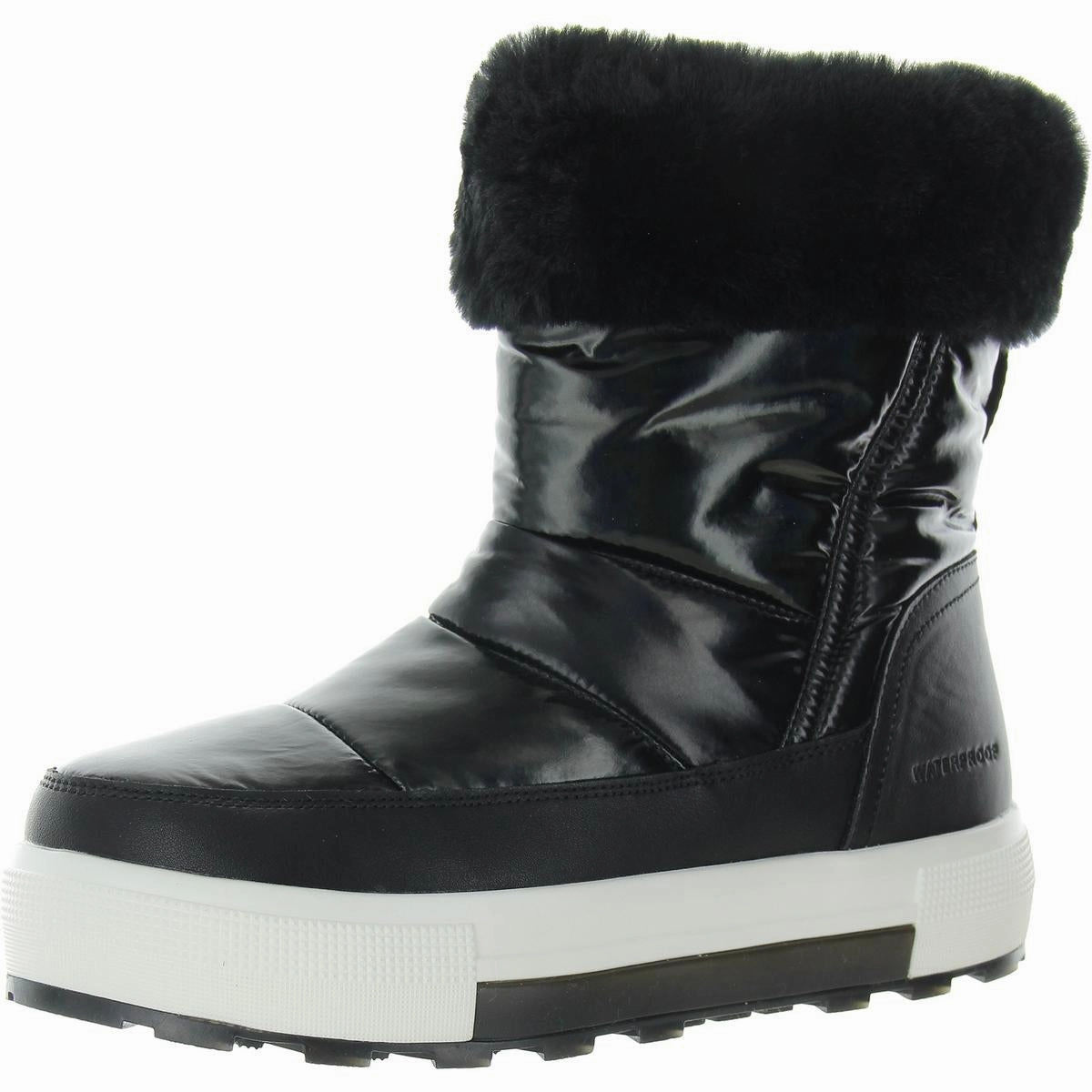 Wizard Womens Faux Leather Quilted Winter & Snow Boots