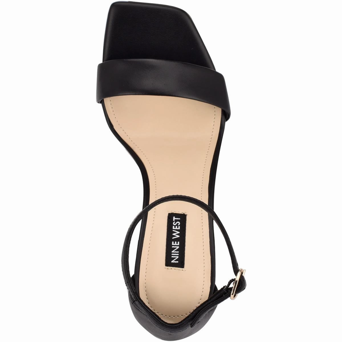 WN Marrie Womens Leather Buckle Ankle Strap