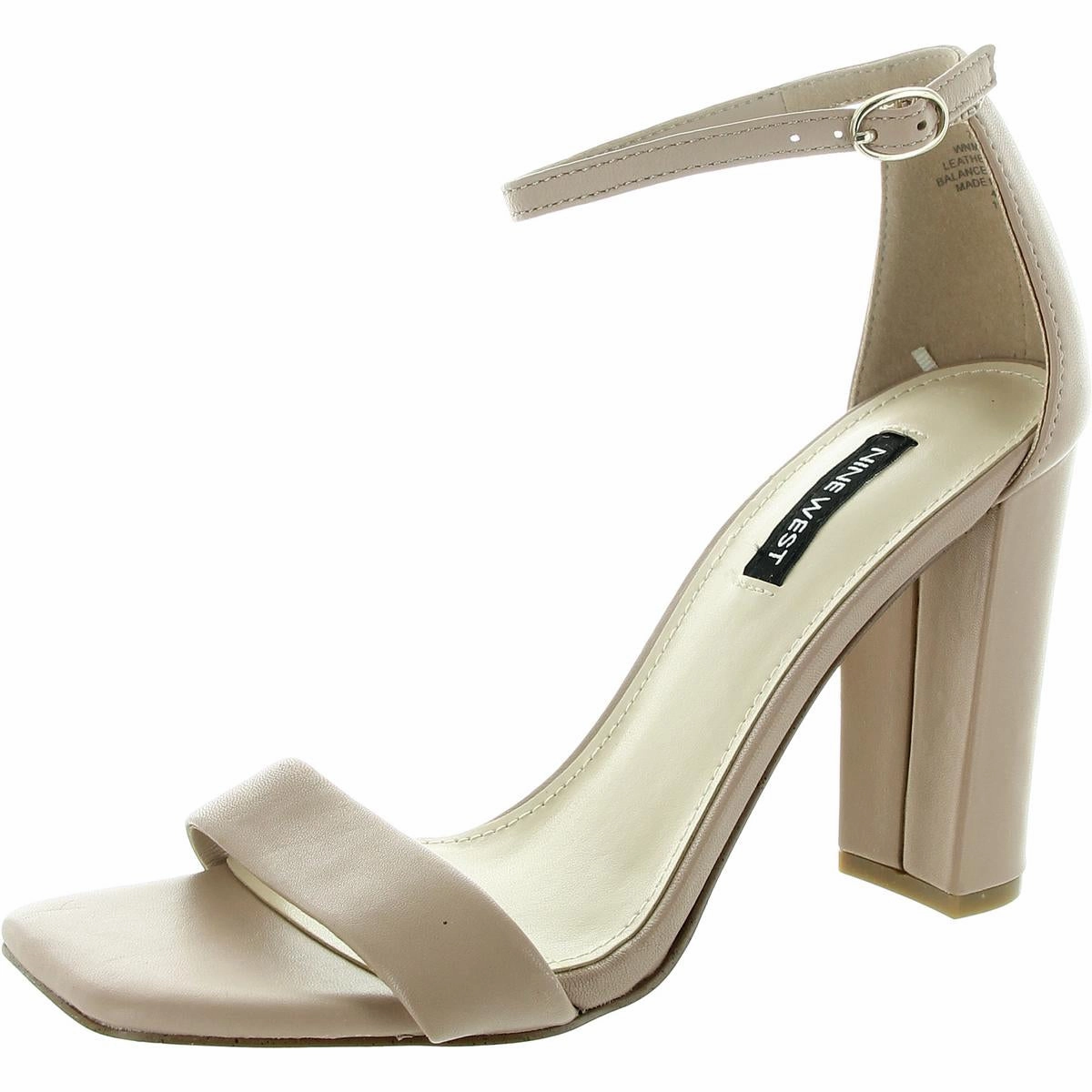 WN Marrie Womens Leather Buckle Ankle Strap