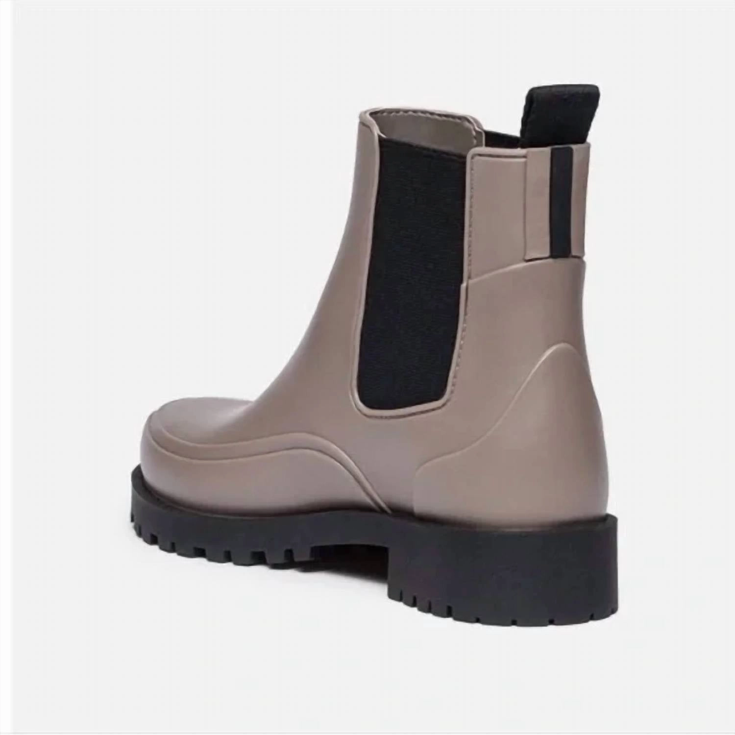 Women Addison Rain Boots In Black/taupe