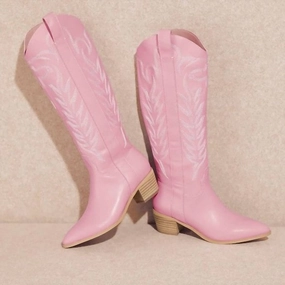 Women Cowboy Casanova Killer Boots In Pink Cheap Mens Boots & Chukkas