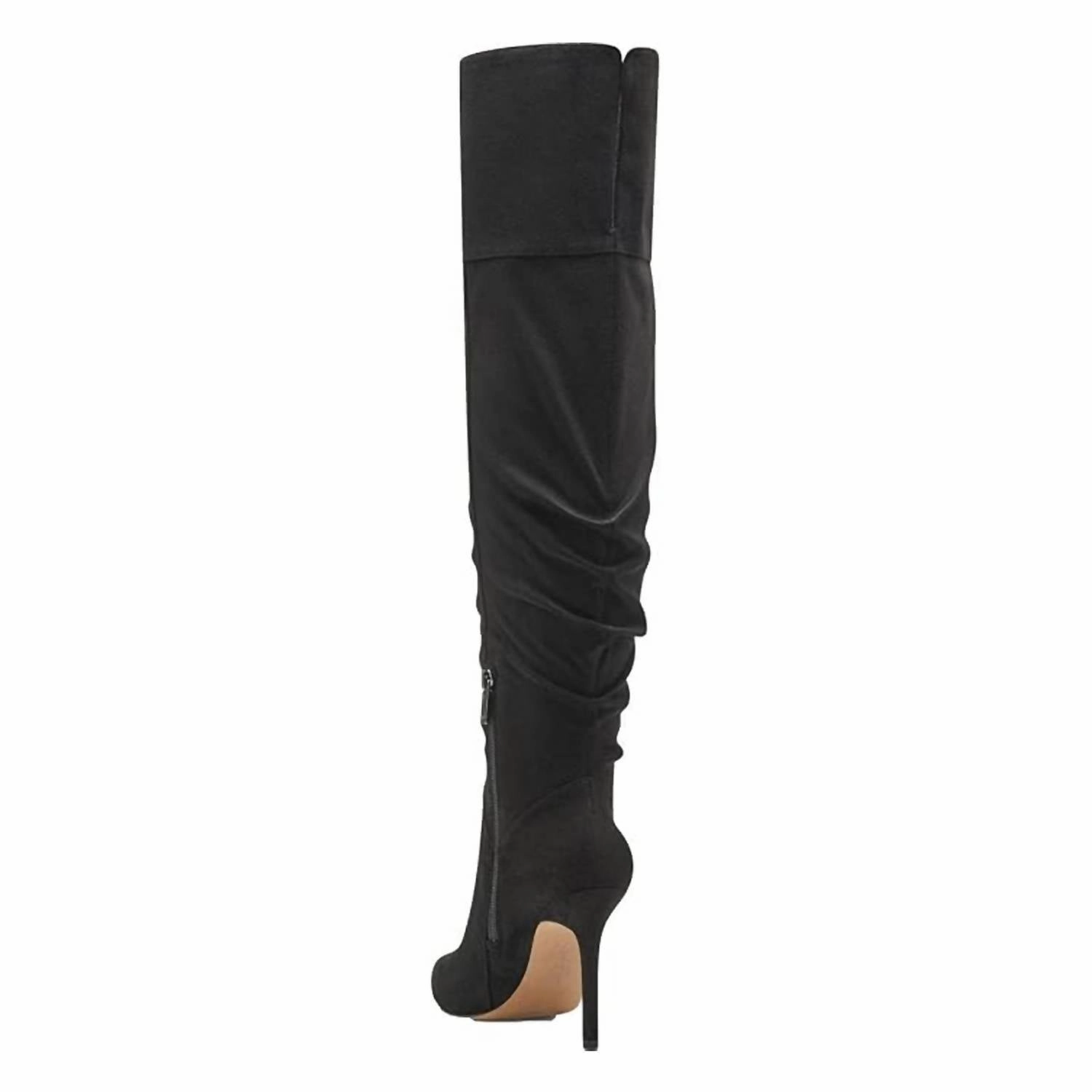 Women Loury Over The Knee Boot In Black