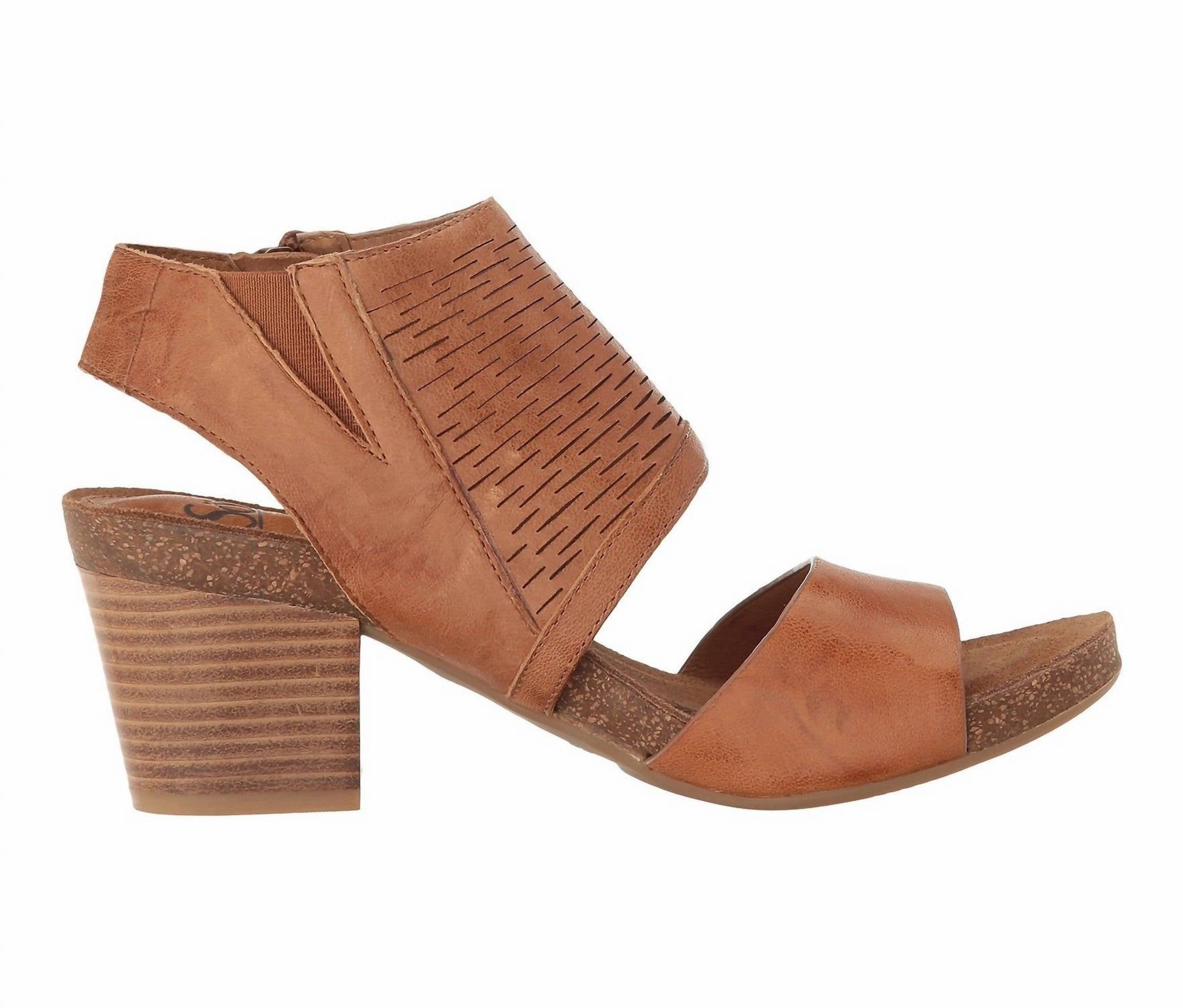 Women Milan Block Heeled Sandal In Tan