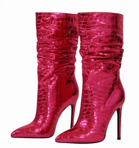 Women's 90210 Boots In Pink Discount Boots for Women