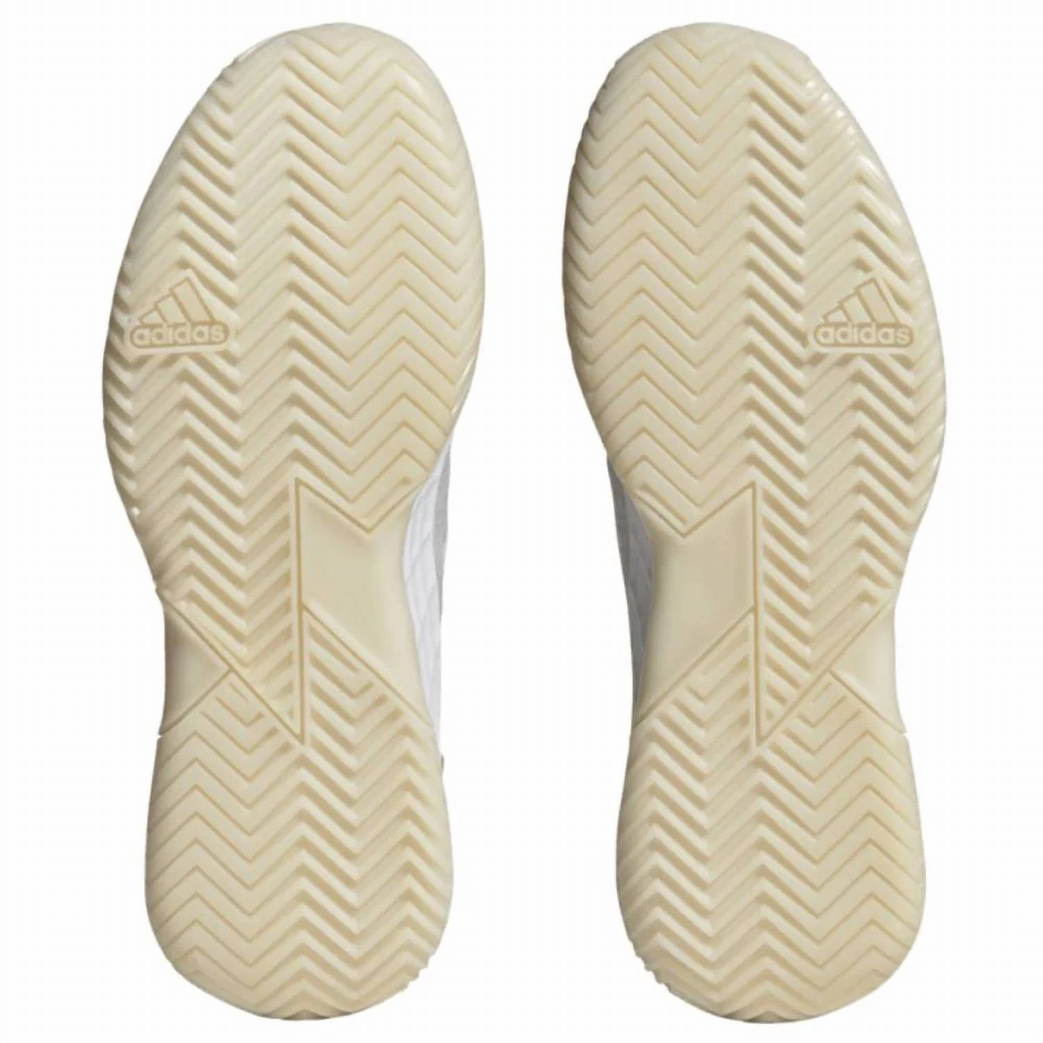 Women's Adizero Ubersonic 4 Tennis Shoes In White/silver