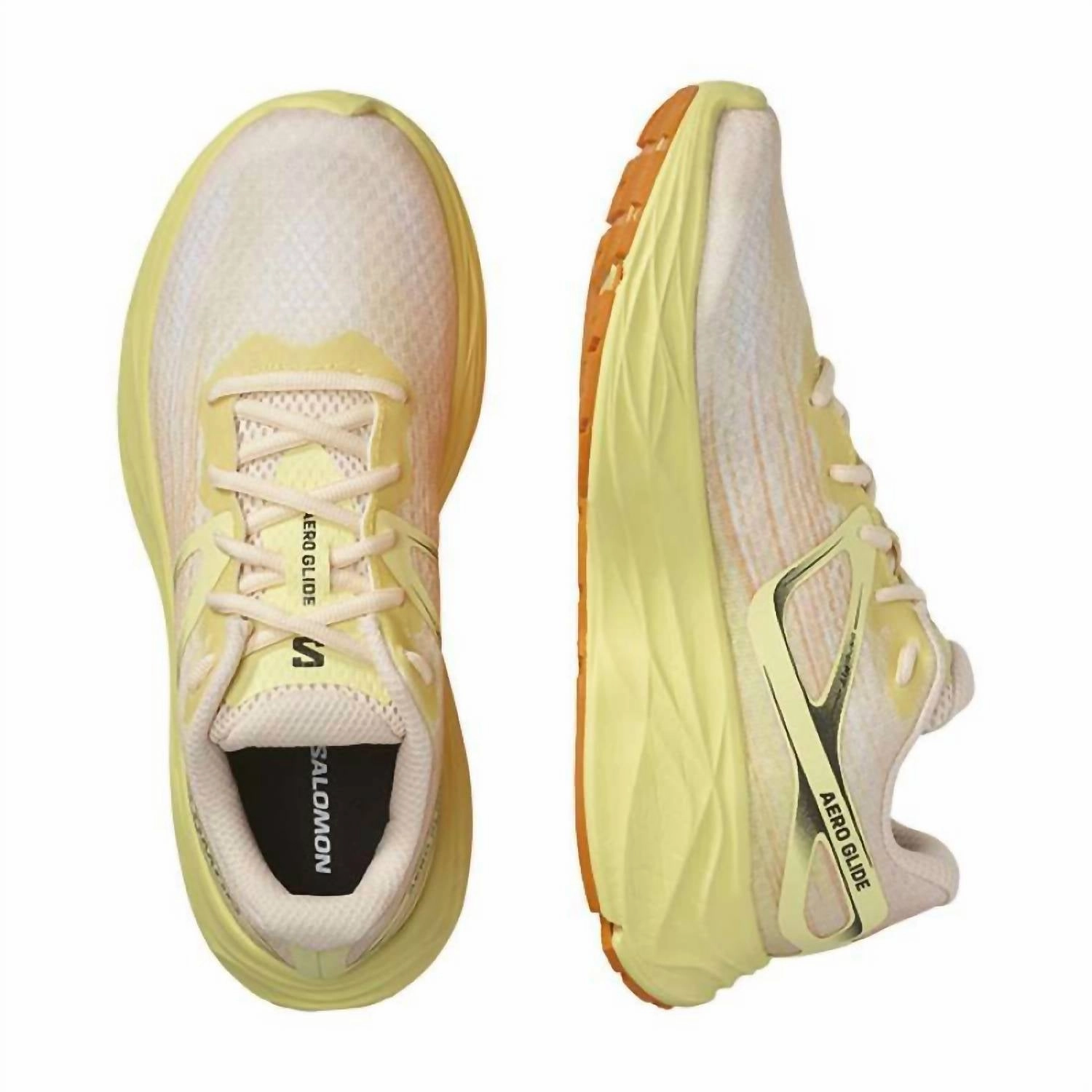 Women's Aero Glide - B Running Shoe In Tender Peach/yellow Iris/white