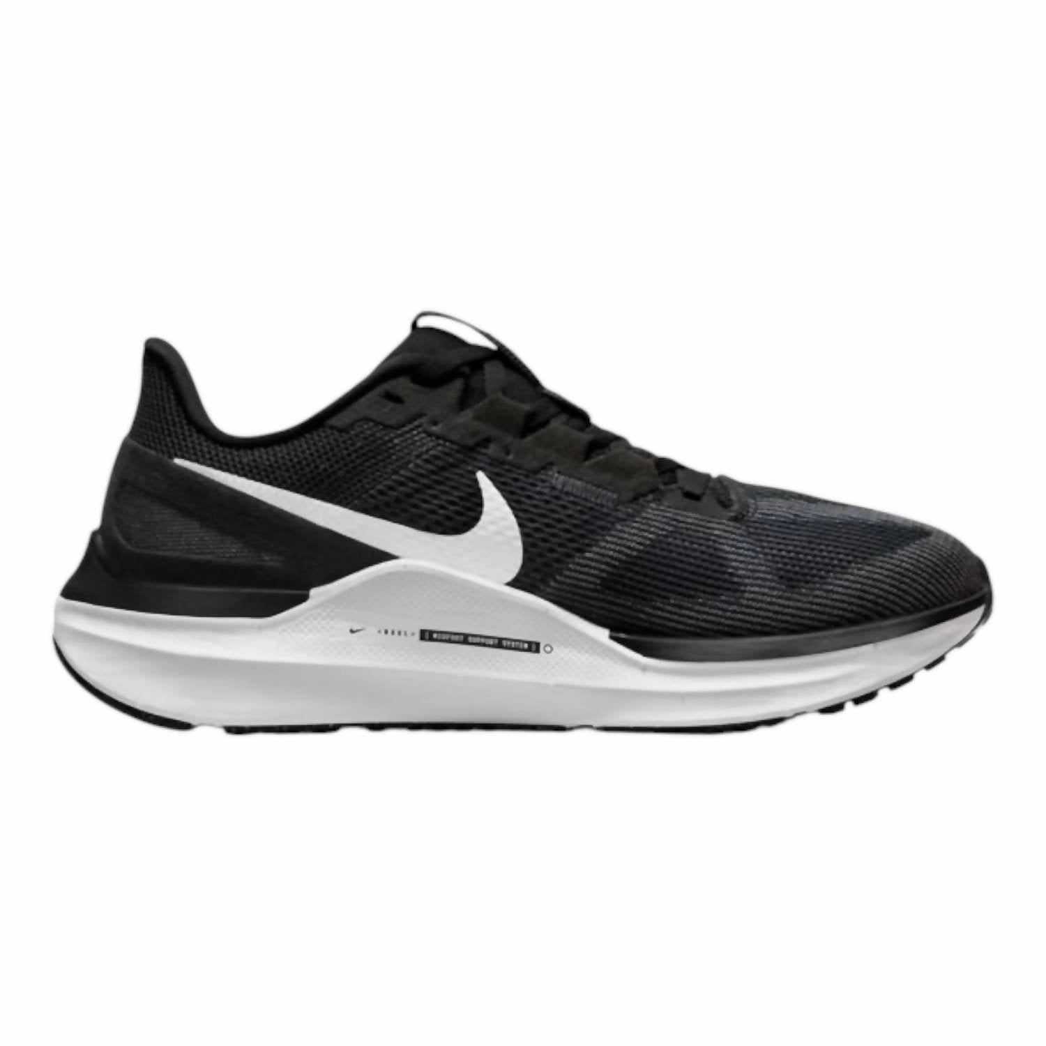 Women's Air Zoom Structure 25 Shoes In Black/dark Smoke Grey/white Cheap Athletic Shoes for Women