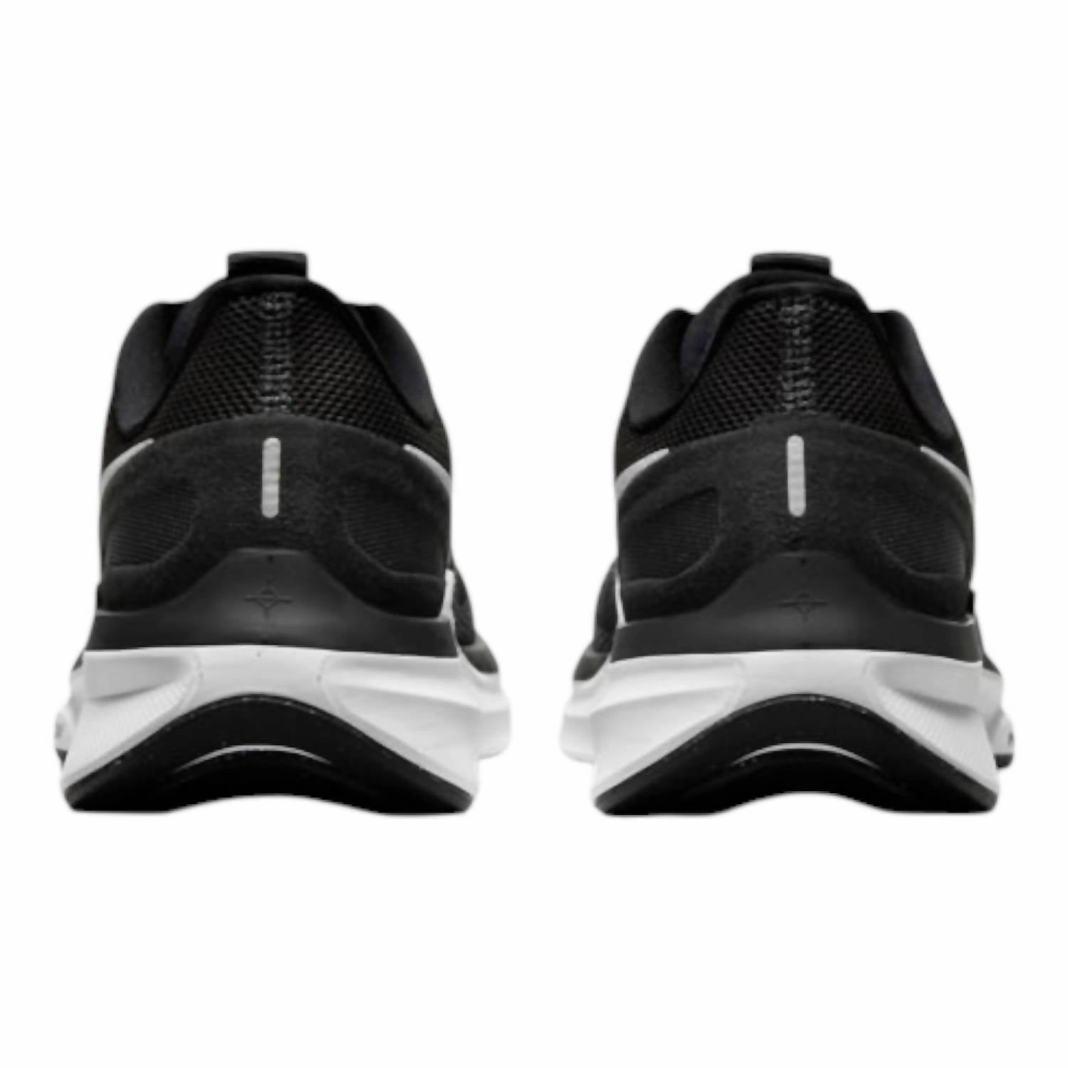 Women's Air Zoom Structure 25 Shoes In Black/dark Smoke Grey/white