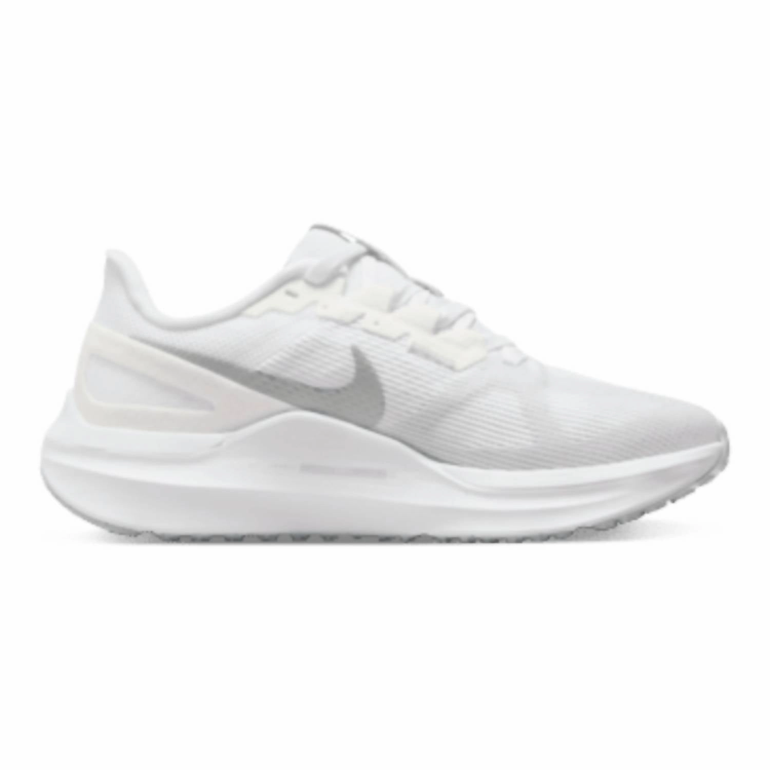 Women's Air Zoom Structure 25 Shoes In White/pure Platinum/metallic Silver Cheap Athletic Shoes for Women