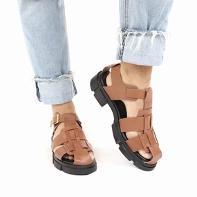 Women's Alva Fisherman Sandals In Tan Womens Sandals discount online