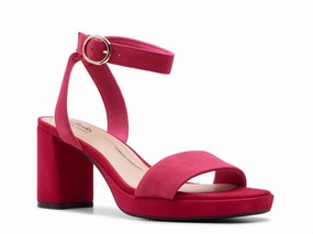 Women's Amberlyn Bay Sandals In Fuchsia Womens Slip-On Sandals clearance