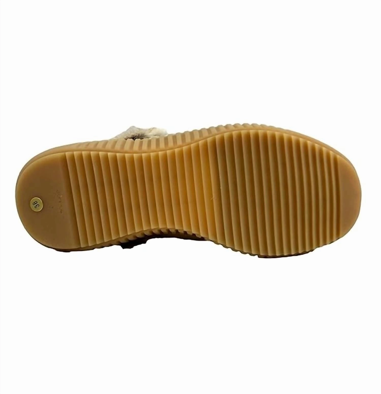 Women's Anet Zip Boot In Beige Suede/rabbit