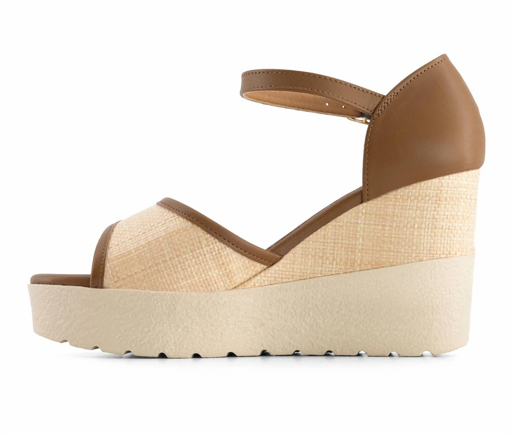Women's Ankle Strap Sandal In Beige