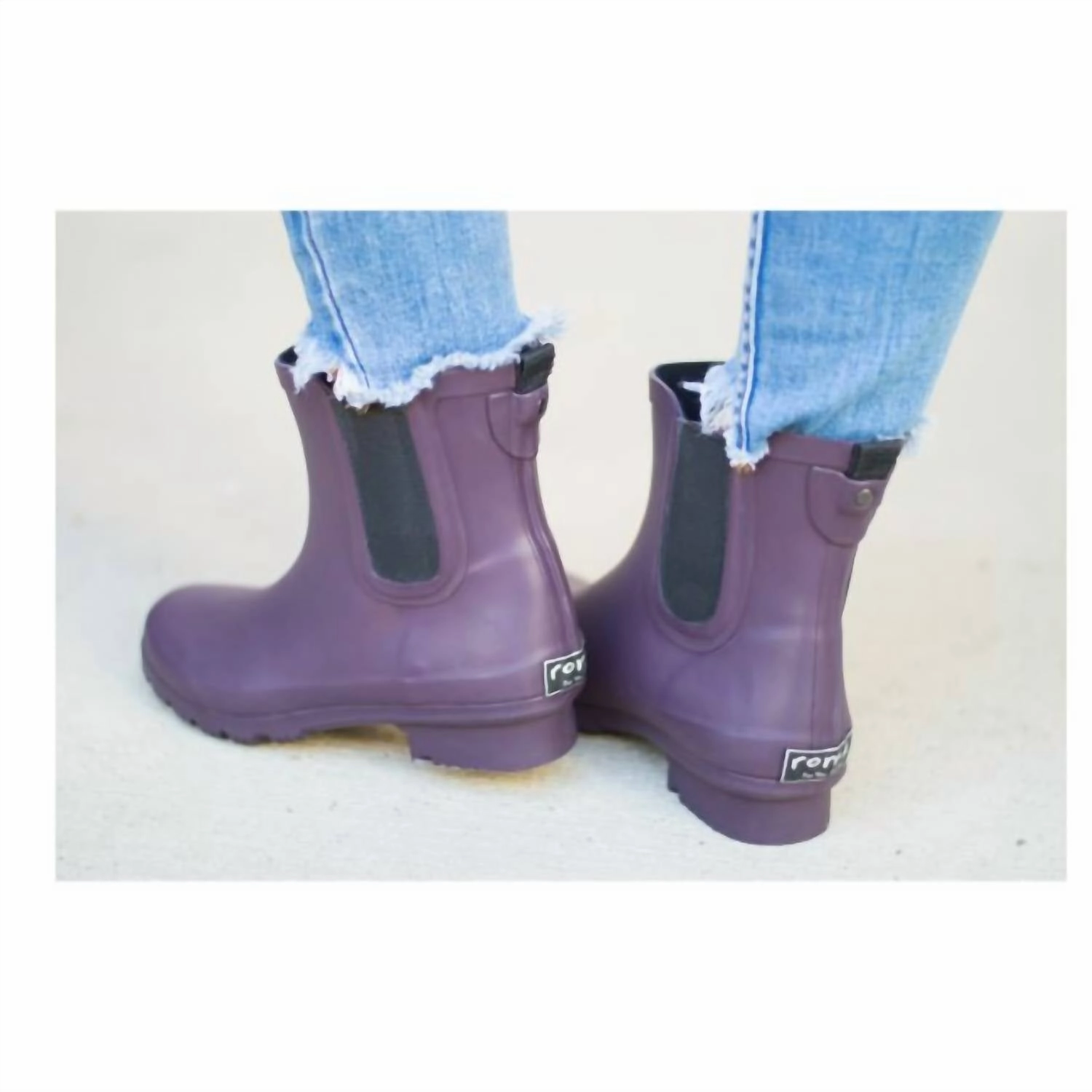 Women's Chelsea Rain Boots In Eggplant