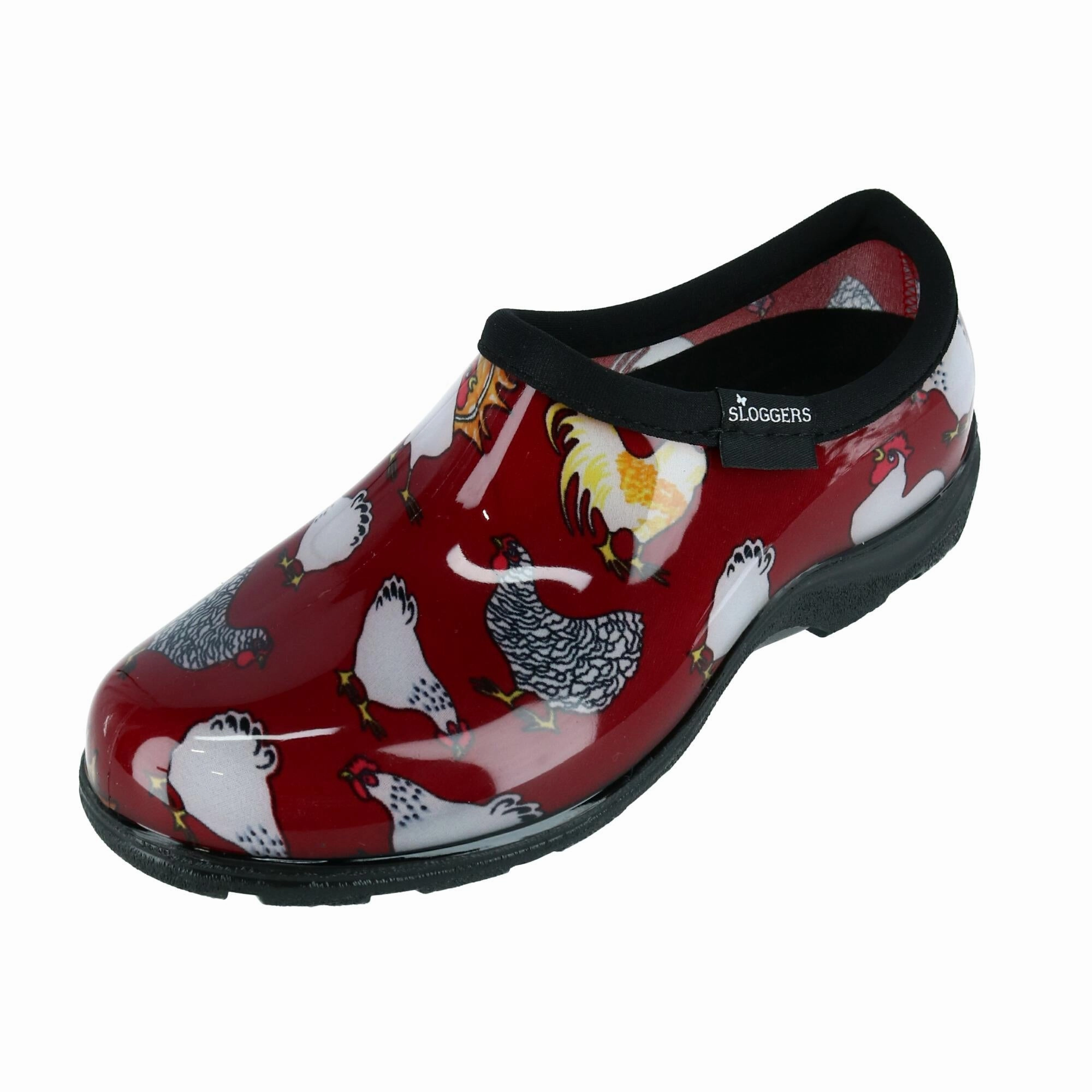 Women's Chicken Print Short Rain and Garden Shoes