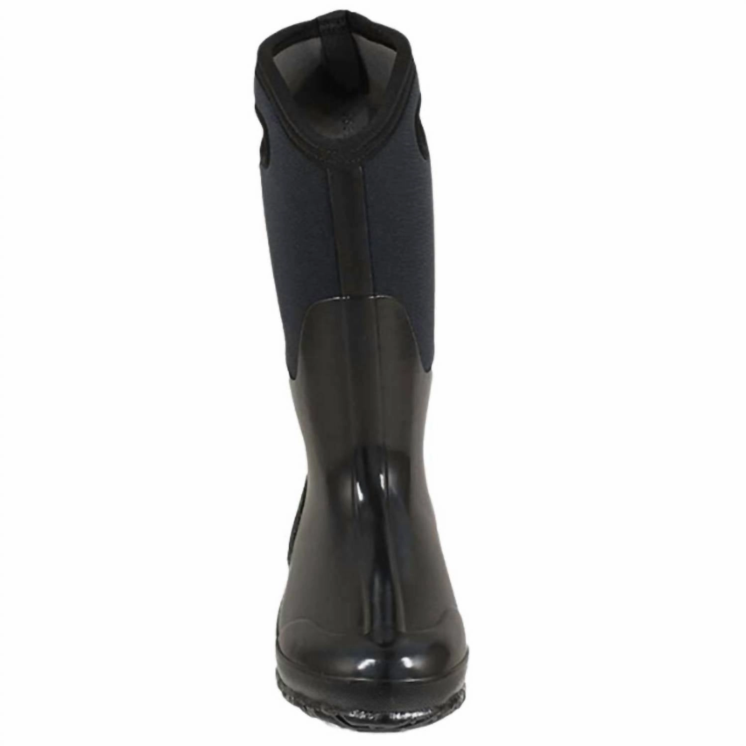Women's Classic High Boots In Black Shine
